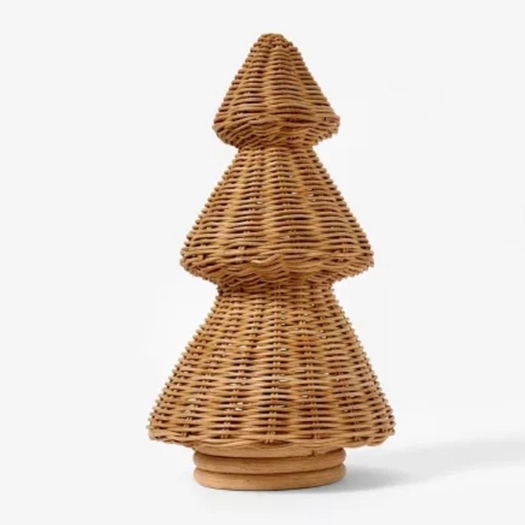 Rattan Basket Weave Christmas Trees (Set of 3) - Threshold™ Studio McGee - Picture 3 of 5